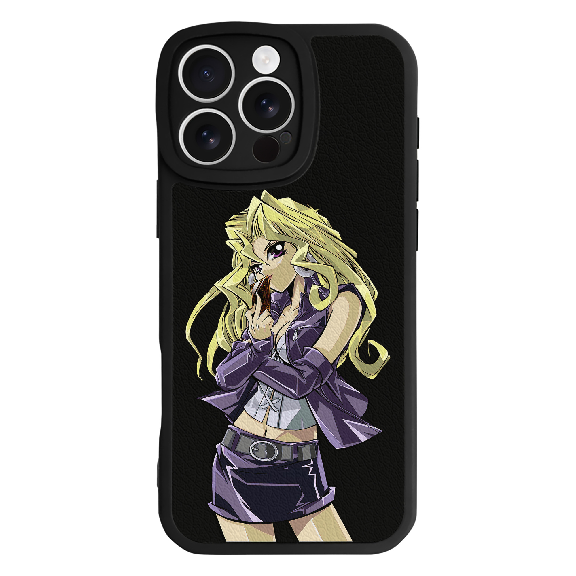 （画像用） 遊☆戯☆王 Yu-Gi-Oh! 【iPhone 16シリーズ対応】シリコンスマホケース（レザー調） 材質：シリコン